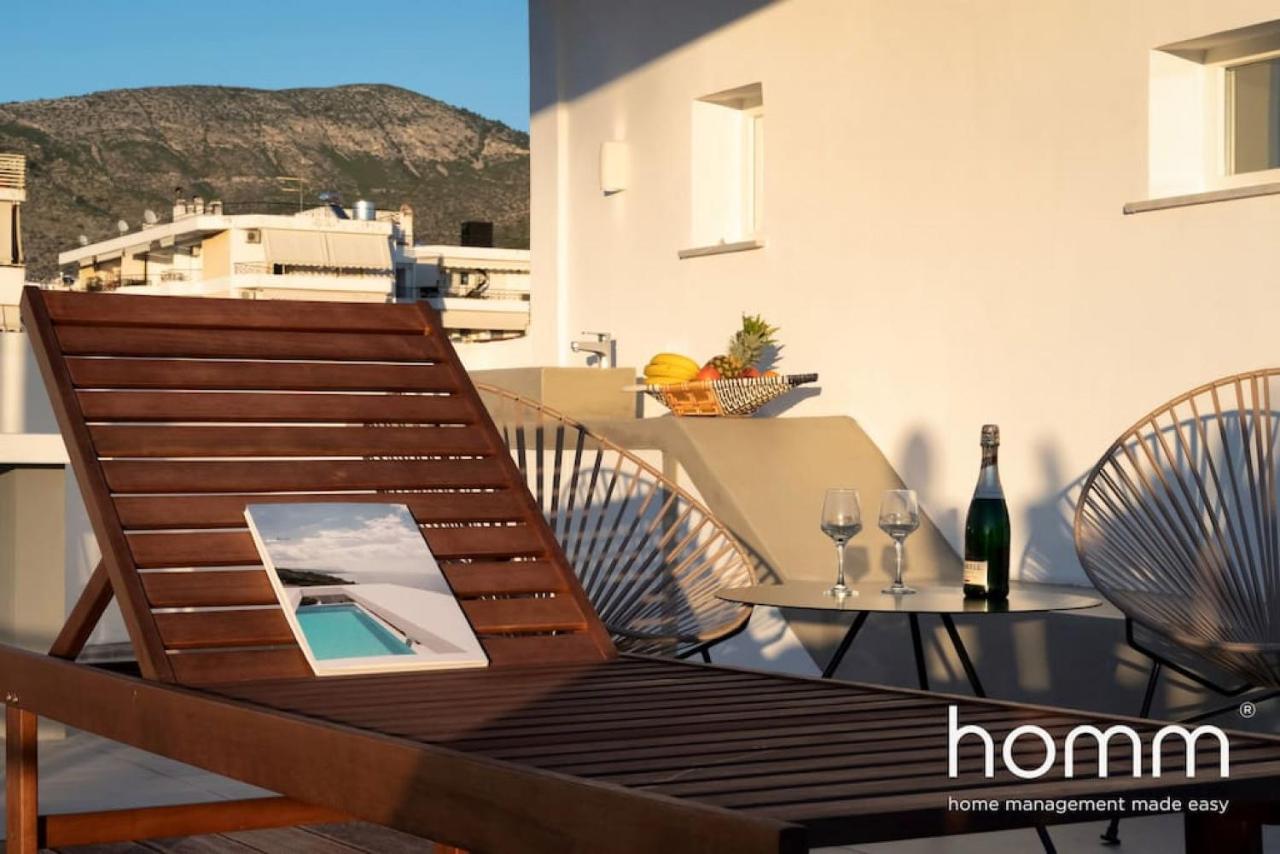Brand New Homm Penthouse In Ano Glyfada, Dilou Apartment Athens Luaran gambar