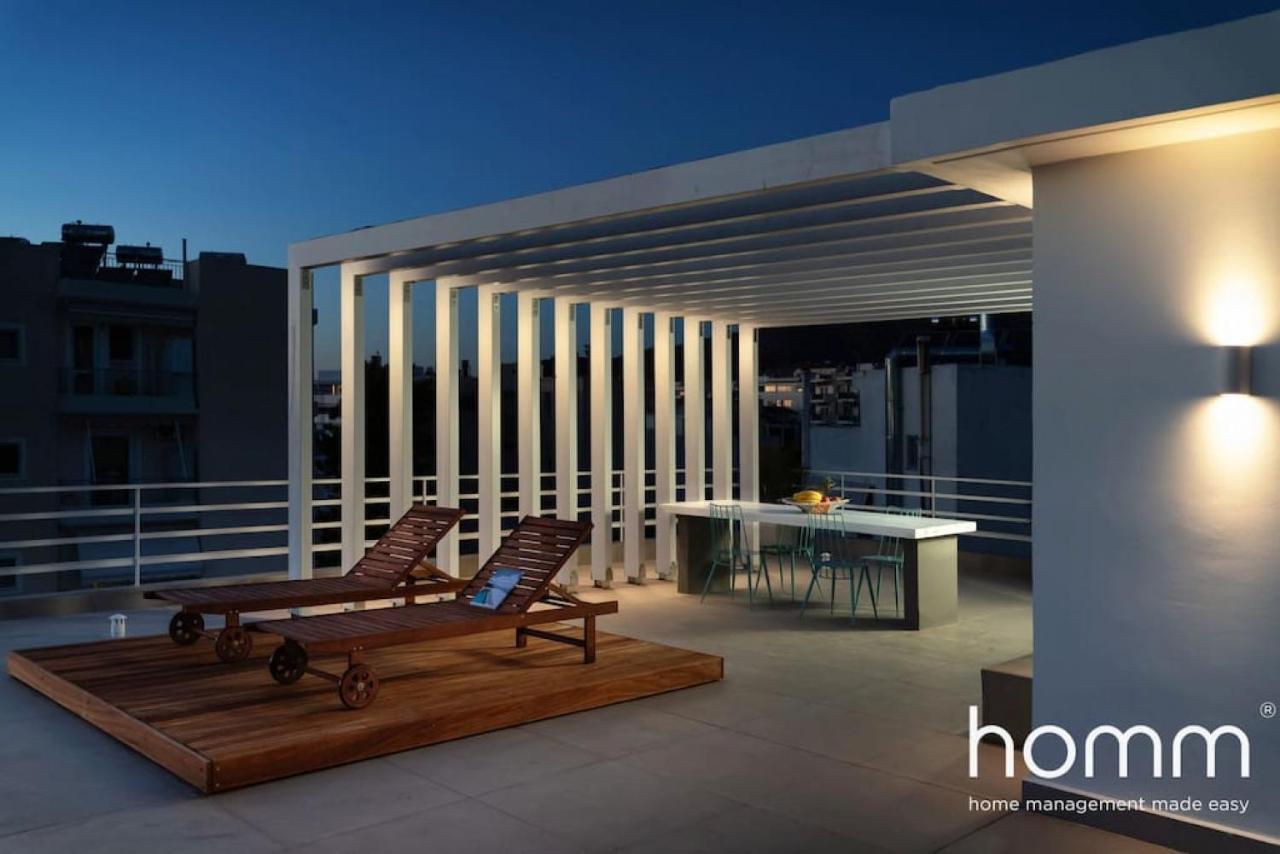 Brand New Homm Penthouse In Ano Glyfada, Dilou Apartment Athens Luaran gambar