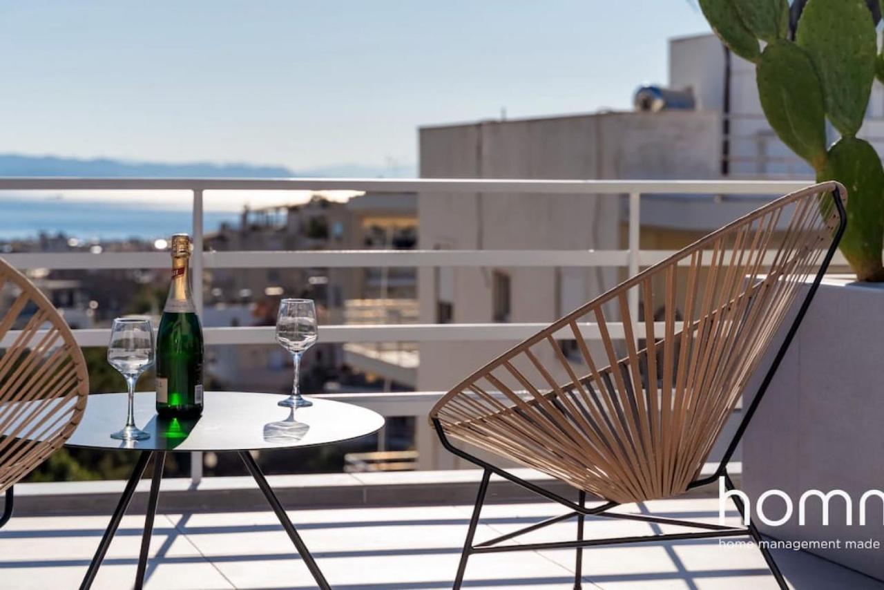 Brand New Homm Penthouse In Ano Glyfada, Dilou Apartment Athens Luaran gambar