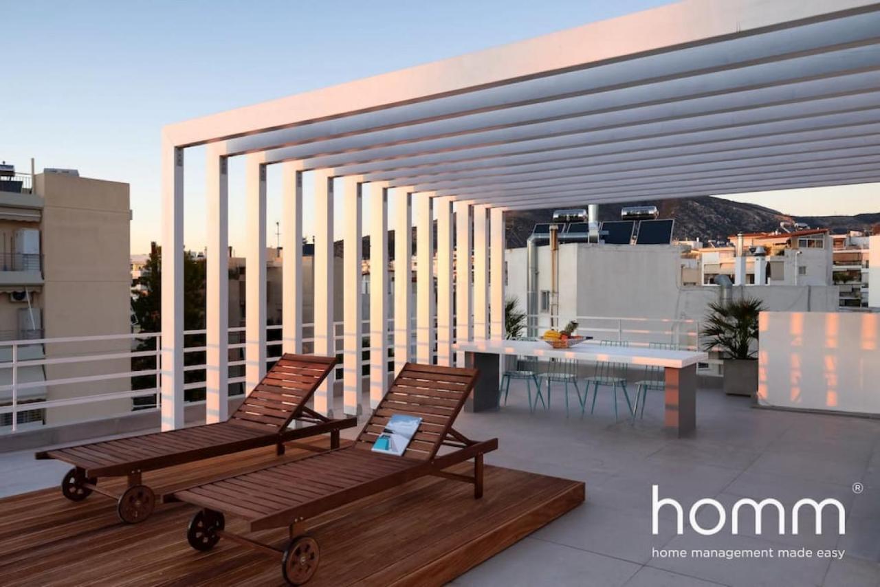 Brand New Homm Penthouse In Ano Glyfada, Dilou Apartment Athens Luaran gambar