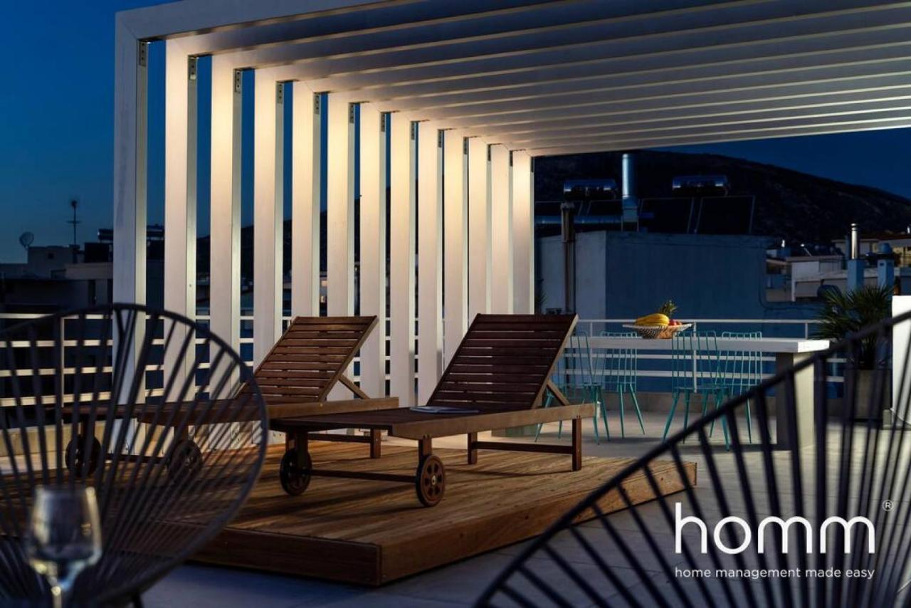 Brand New Homm Penthouse In Ano Glyfada, Dilou Apartment Athens Luaran gambar