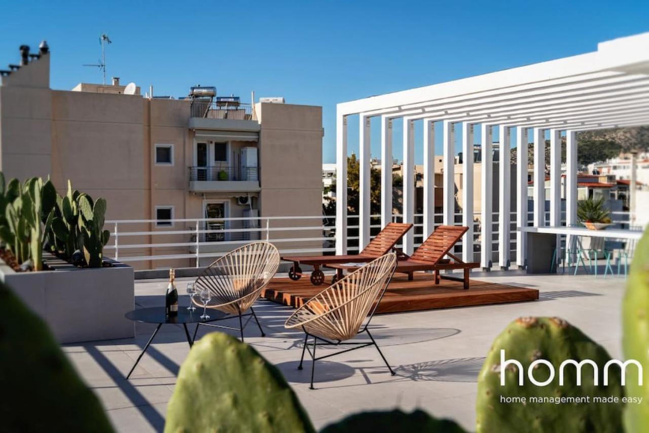Brand New Homm Penthouse In Ano Glyfada, Dilou Apartment Athens Luaran gambar