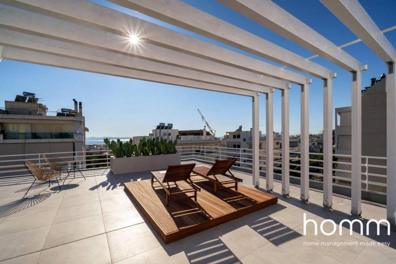 Brand New Homm Penthouse In Ano Glyfada, Dilou Apartment Athens Luaran gambar